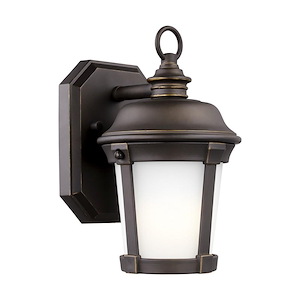 Sea Gull Lighting-Calder-75W One Light Outdoor Small Wall Lantern in Traditional Style made with StoneStrong for Coastal Environments - 692040