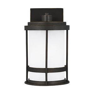 Sea Gull Lighting-Wilburn-1 Light Small Outdoor Wall Lantern-6 Inch wide by 10.25 Inch high - 930928