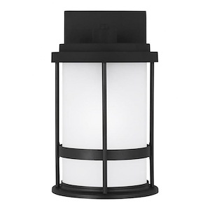 Sea Gull Lighting-Wilburn-1 Light Small Outdoor Wall Lantern Darksky Compliant-6 Inch wide by 10.25 Inch high - 930929