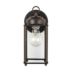 Sea Gull Lighting-New Castle-1 Light Large Outdoor Wall Lantern in Traditional Style-4.5 Inch wide by 10.25 Inch high