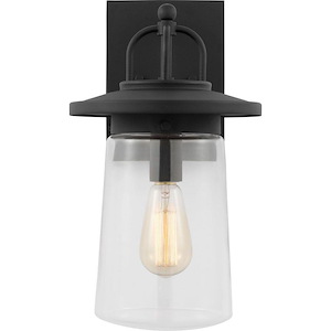 Tybee-1 Light Medium Outdoor Wall Lantern In Casual Style-15.5 Inch Tall and 8.5 Inch Wide - 1255126