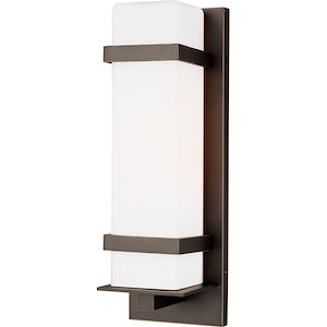 Alban-1 Light Medium Outdoor Wall Lantern - 1066882