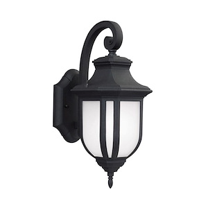 Sea Gull Lighting-Childress-One Light Medium Outdoor Wall Lantern in Traditional Style-6.38 Inch wide by 14.63 Inch high