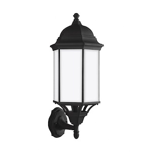 Sea Gull Lighting-Sevier-1 Light Large Outdoor Wall Lantern in Traditional Style-9.38 Inch wide by 21.75 Inch high