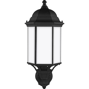 Sevier-1 Light Large Outdoor Wall Lantern in Traditional Style-9.38 Inch wide by 21.75 Inch high - 1002220