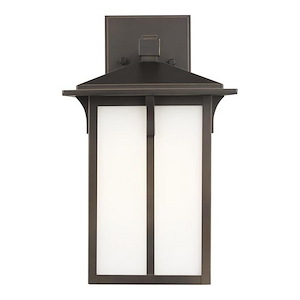 Sea Gull Lighting-Tomek-1 Light Medium Outdoor Wall Lantern-8.38 Inch wide by 14 Inch high - 1002187