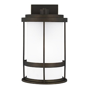 Sea Gull Lighting-Wilburn-1 Light Medium Outdoor Wall Lantern Darksky Rated-8 Inch wide by 13.5 Inch high - 930523