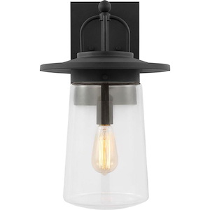 Tybee-1 Light Large Outdoor Wall Lantern In Casual Style-18.63 Inch Tall and 10 Inch Wide - 1255091