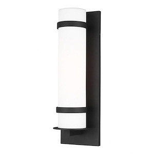 Sea Gull Lighting-Alban-1 Light Large Outdoor Wall Lantern in Modern Style-8 Inch wide by 24.63 Inch high - 1002165