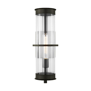 Alcona-1 Light Large Outdoor Wall Lantern In Transitional Style-18 Inch Tall and 6.13 Inch Wide