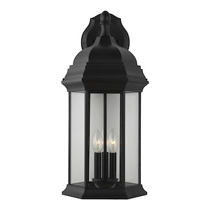 Sea Gull Lighting-Sevier-3 Light Extra Large Outdoor Downlight Wall Lantern in Traditional Style-12.5 Inch wide by 23.25 Inch high