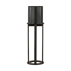 Union-14W 1 LED Large Outdoor Wall Lantern In Modern Style-18.75 Inch Tall and 5.38 Inch Wide - 1286319