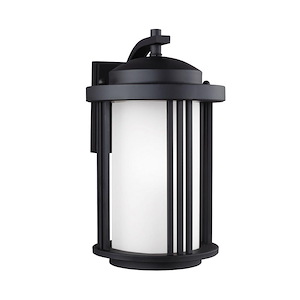 Sea Gull Lighting-Crowell-One Light Medium Outdoor Wall Lantern in Contemporary Style-9 Inch wide by 14.88 Inch high - 494221