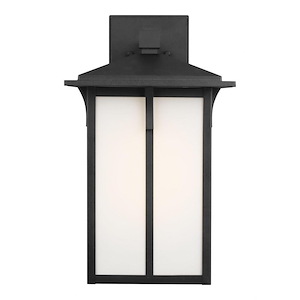 Sea Gull Lighting-Tomek-1 Light Large Outdoor Wall Lantern-10.5 Inch wide by 18 Inch high