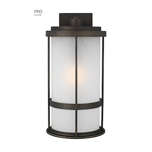 Sea Gull Lighting-Wilburn-1 Light Large Outdoor Wall Lantern-10 Inch wide by 20 Inch high