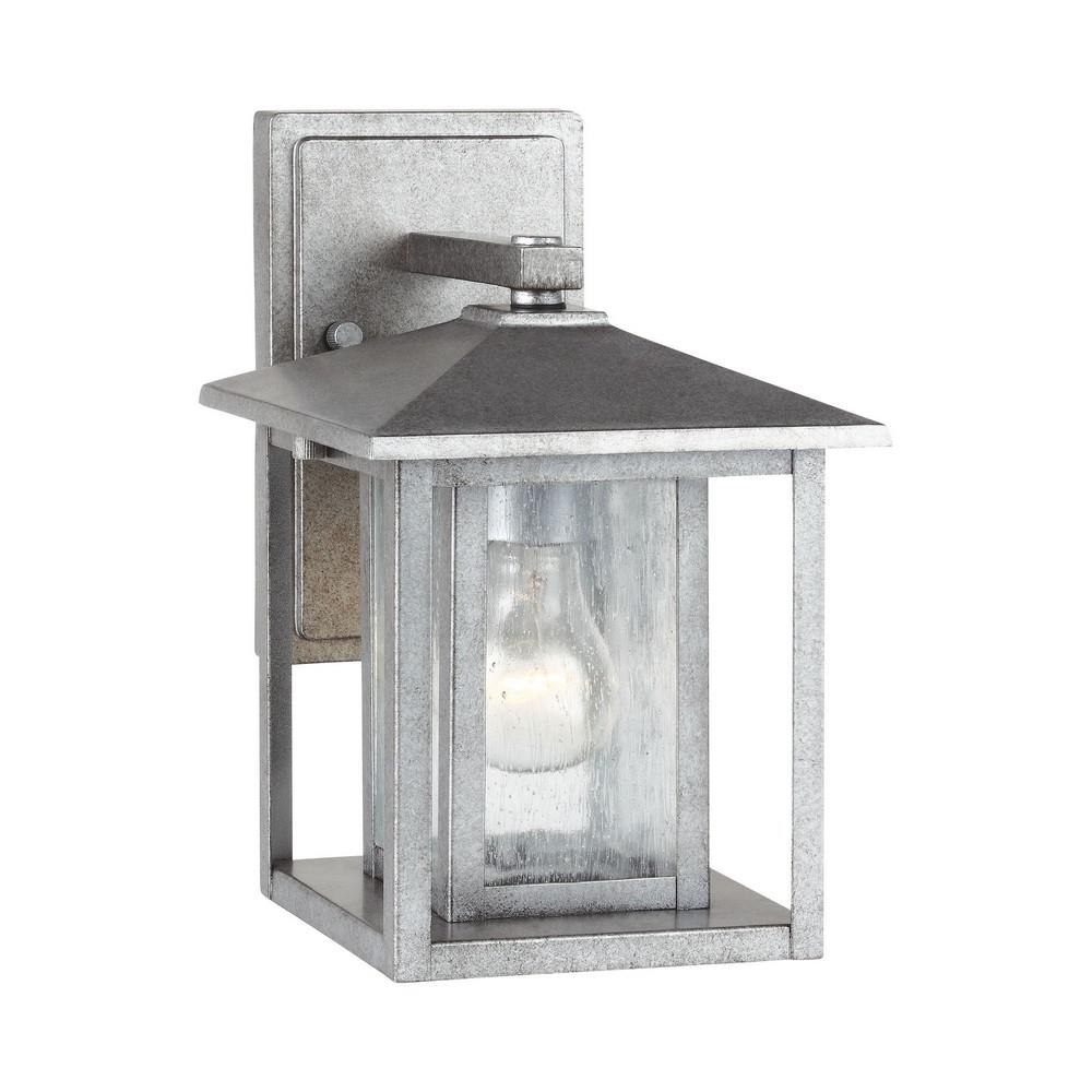 Generation-Lighting---88025-12---Sea-Gull-Lighting-Hunnington-One-Light -Small-Outdoor-Wall-Lantern-in-Contemporary-Style-7-Inch-wide-by-11-Inch- high