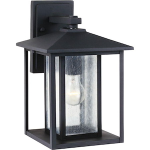 Hunnington-One Light Large Outdoor Wall Lantern in Contemporary Style-9 Inch wide by 14 Inch high - 490522