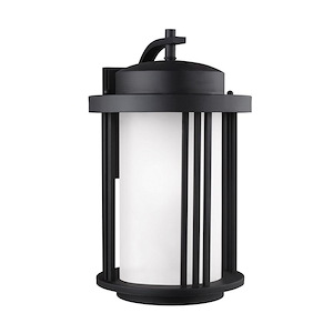 Sea Gull Lighting-Crowell-One Light Large Outdoor Wall Lantern Darksky Compliant in Contemporary Style-12 Inch wide by 19.56 Inch high