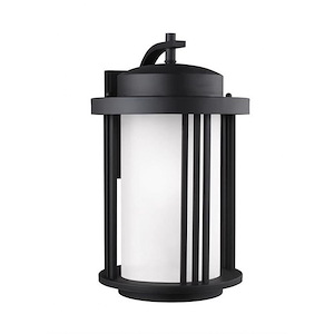 Sea Gull Lighting-Crowell-One Light Large Outdoor Wall Lantern Darksky Compliant in Contemporary Style-12 Inch wide by 19.56 Inch high - 692104