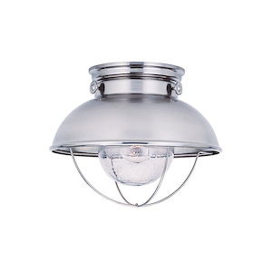 Sea Gull Lighting-Sebring Transitional 1 Light Outdoor Ceiling Fixture in Transitional Style-11 Inch wide by 9.25 Inch high