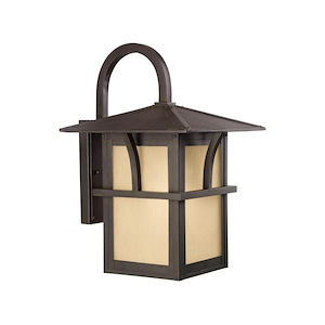 Sea Gull Lighting-Medford Lakes-One Light Outdoor Wall Lantern in Transitional Style-11 Inch wide by 17 Inch high