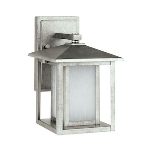Sea Gull Lighting-Hunnington-60W One Light Outdoor Wall Lantern in Contemporary Style-7 Inch wide by 11 Inch high