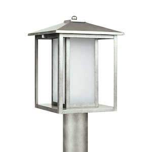 Sea Gull Lighting-Hunnington-100W One Light Outdoor Post Lantern in Contemporary Style-9 Inch wide by 15 Inch high - 561409