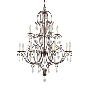 Feiss Lighting-Chateau Chandelier 12 Light