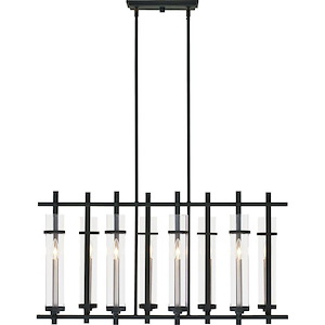 Ethan-Island Chandelier 8 Light Steel in Transitional Style-10 Inch Wide by 19.88 Inch High - 1276490