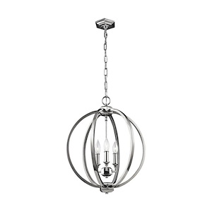 Feiss Lighting-Corinne-Mini-Pendant 3 Light in Transitional Style-17 Inch Wide by 20.75 Inch High