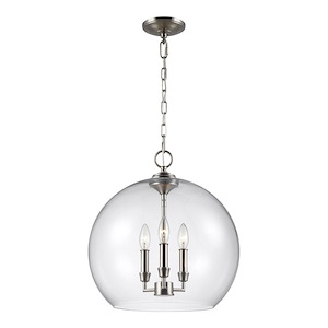 Feiss Lighting-Lawler-Pendant 3 Light in Traditional Style-16 Inch Wide by 16.75 Inch High