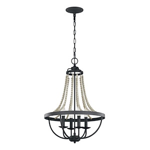 Feiss Lighting-Nori-Chandelier 4 Light Steel in Traditional Style-17.13 Inch Wide by 29 Inch High - 1286168
