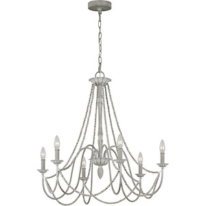 Feiss Lighting-Maryville-Chandelier 6 Light Steel in French Country Style-28 Inch Wide by 29.25 Inch High