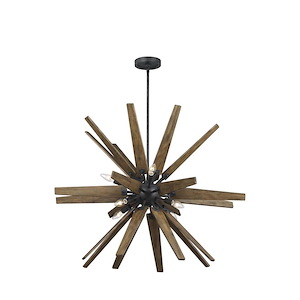 Feiss Lighting-Thorne-Chandelier 8 Light Steel in Contemporary Style-36.75 Inch Wide by 26.25 Inch High - 1286212