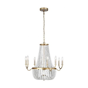 Feiss Lighting-Marielle Chandelier 8 Light Steel - 1276612