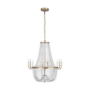 Marielle Chandelier 12 Light Steel