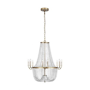 Feiss Lighting-Marielle Chandelier 12 Light Steel - 1276523