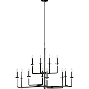 Ansley-Chandelier 12 Light Steel in Modern Style-44 Inch Wide by 35.75 Inch High - 1276524