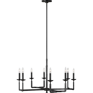 Ansley-Chandelier 8 Light Steel in Modern Style-32 Inch Wide by 19.13 Inch High - 1276613