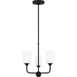 Emile - 3 Light Small Chandelier In Traditional Style-17 Inches Tall and 16 Inches Wide - 1326777