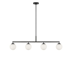 Nube - 4 Light Linear Chandelier-12.63 Inch Tall and 48 Inch Wide - 1394949