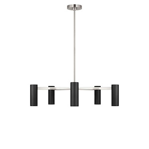 Zentro - 5 Light Chandelier-6.75 Inch Tall and 29 Inch Wide - 1395027