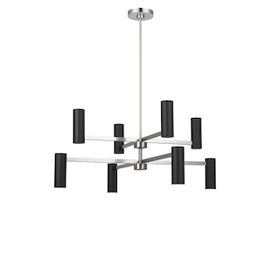 Zentro - 8 Light Chandelier-15.63 Inch Tall and 36 Inch Wide - 1395134