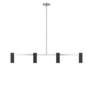 Zentro - 4 Light Linear Chandelier-7 Inch Tall and 48 Inch Wide - 1394951