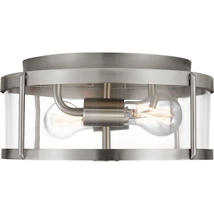 Lumra - 60W 2 LED Flush Mount-5.75 Inch Tall and 13 Inch Wide - 1394982