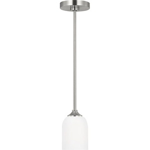 Emile - 1 Light Mini Pendant In Traditional Style-6.25 Inches Tall and 4 Inches Wide - 1326586