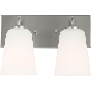 Miles - 2 Light Medium Bath Vanity-8 Inch Tall and 12 Inch Wide - 1375342