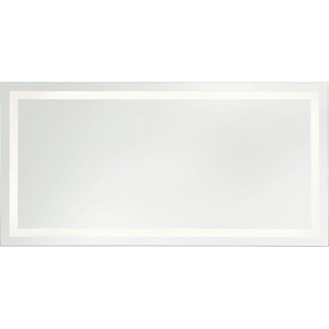 Mera - 62W 1 LED Rectangle Frameless Anti Fog Mirror-36 Inch Tall and 72 Inch Wide - 1371854