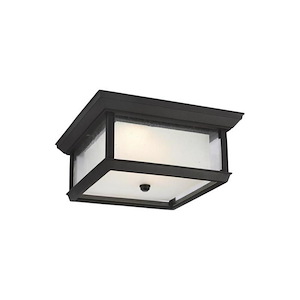 Feiss Lighting-McHenry-2 LED Outdoor Flush Mount in Transitional Style-13 Inch Wide by 6 Inch High made with StoneStrong for Coastal Environments