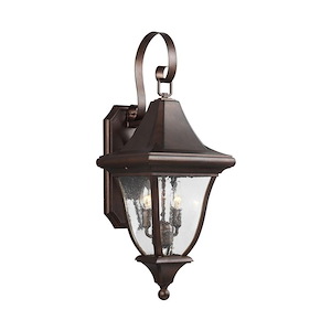 Feiss Lighting-Oakmont-Outdoor Wall Lantern Traditional Cast Aluminum Approved for Wet Locations in Traditional Style-10 Inch Wide by 26.5 Inch High